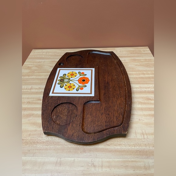 Vintage 70's MCM Charcuterie Board - Picture 7 of 8